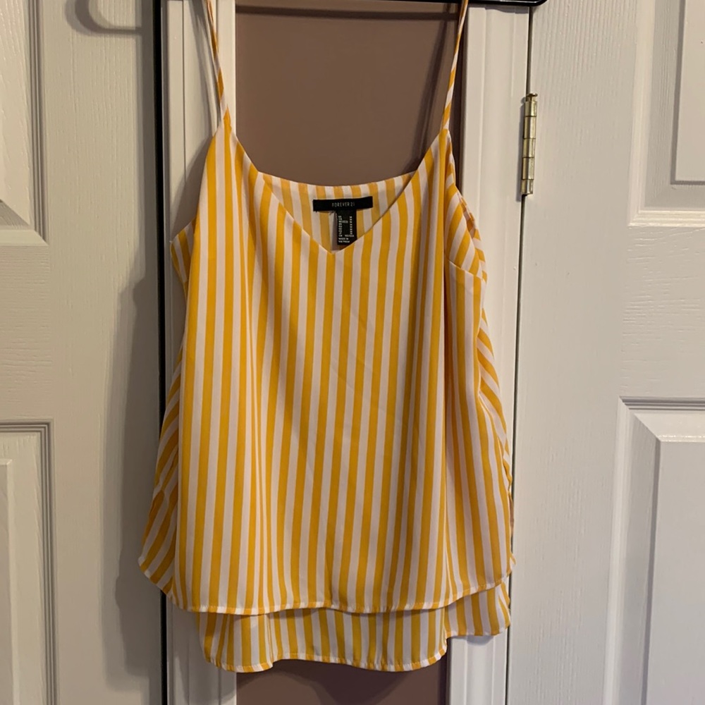Yellow striped tank